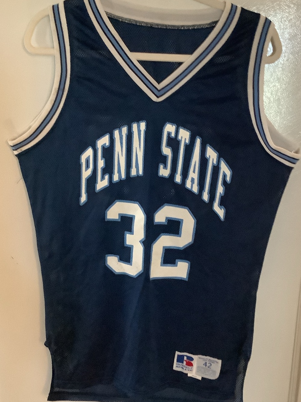 Vintage 90’s Russell Athletic Penn State Mesh Basketball Jersey, #32,
Men’s 42